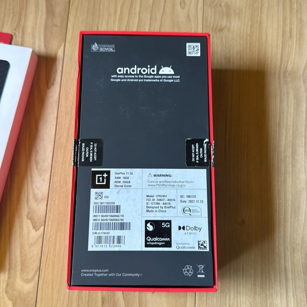 OnePlus 11 Smartphone with Case 16GB